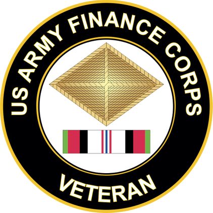 Army Finance Corps Afghanistan Decal