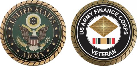 Army Finance Corps Iraq Veteran Challenge Coin