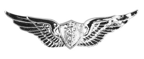 Army Flight Surgeon Badge - Mirrored Finish