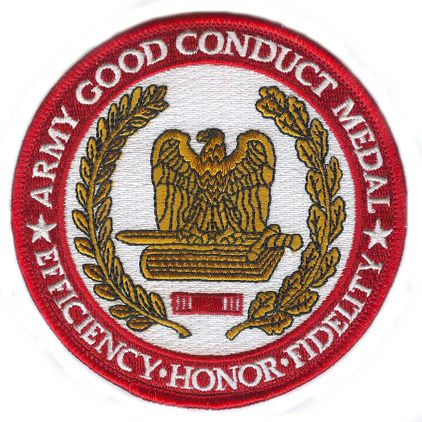 Army Good Conduct Medal 4" Patch