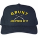 Army Grunt 'And Proud Of It' Custom Embroidered Cap