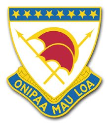 Army Hawaii State Area Command Unit Crest Vinyl Transfer Decal