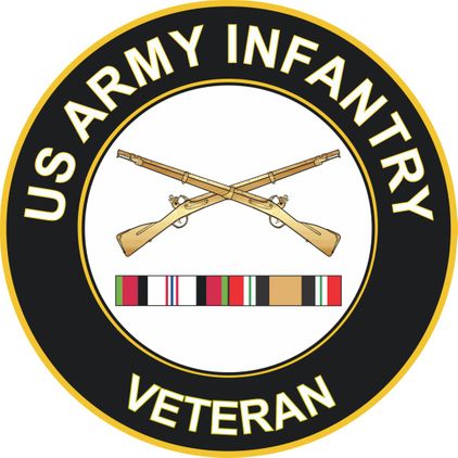 Army Infantry Afghanistan and Iraq Decal