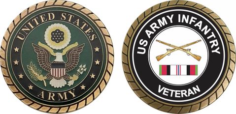 Army Infantry Afghanistan Challenge Coin