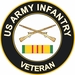 Army Infantry Corps Vietnam Veteran Sticker