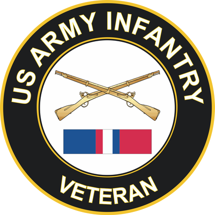 Army Infantry Kosovo Veteran Decal