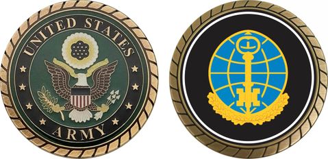 Army Intelligence and Security Command Unit Crest Challenge Coin