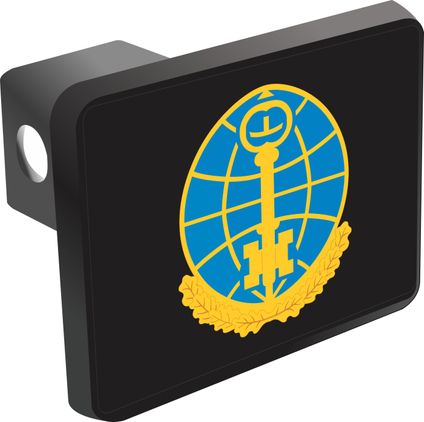 Army Intelligence and Security Command Unit Crest Hitch Cover