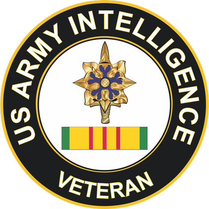 Army Intelligence Vietnam Veteran Sticker