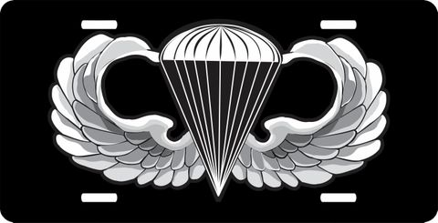 Army Jump Wings  License Plate