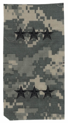 Army Lieutenant General (O-9) 2" x 2" Helmet Cover Patch (Pair)