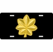 Army Major Rank License Plate