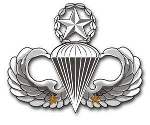 Army Master 2 Combat Jump Wings Decal