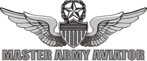 Army Master Aviator Decal Sticker
