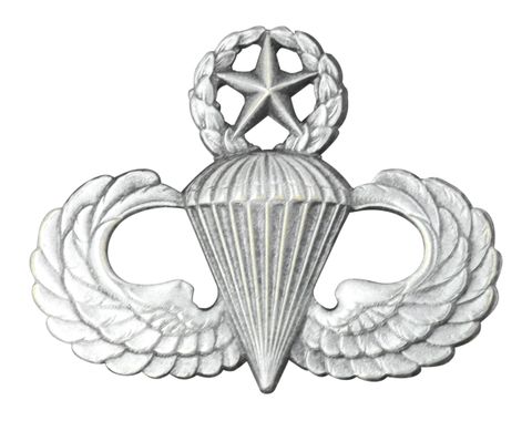 Army Master Parachutist Badge - Oxidized Finish
