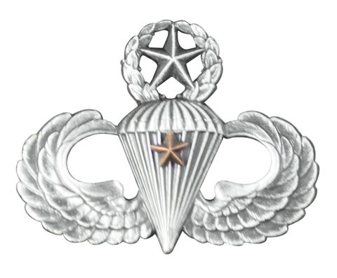 Army Master Parachutist Combat 1st Award Badge
