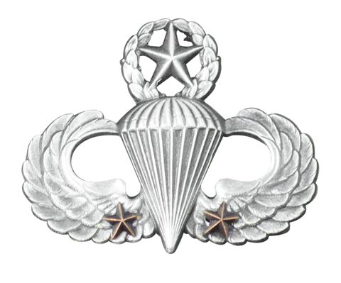 Army Master Parachutist Combat 2nd Award Badge