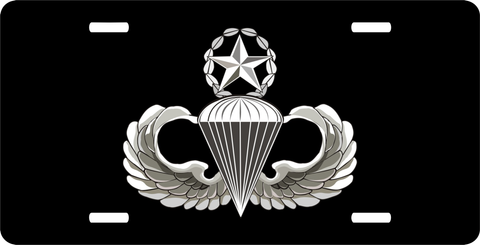 Army Master Parachutist License Plate