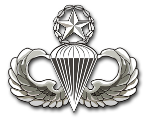 Army Master Jump Wings Parachutist Vinyl Transfer Decal