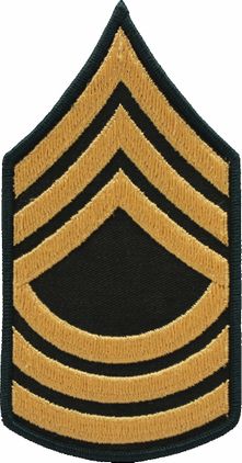 Army Master Sergeant Chevron Patch (Pair)