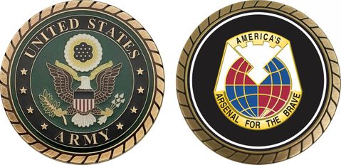 Army Material Command Unit Crest Challenge Coin