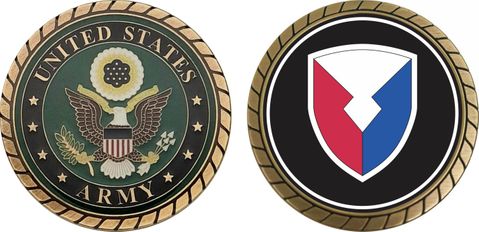 Army Materiel Command Patch Challenge Coin