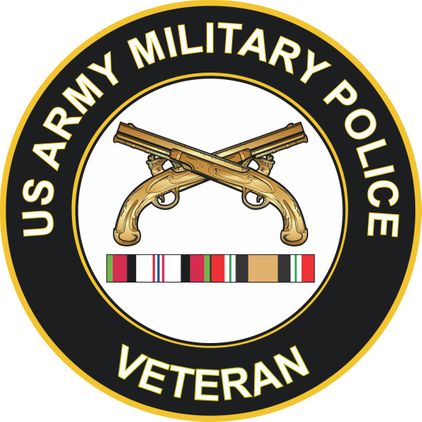Army Military Police Afghanistan and Iraq Decal