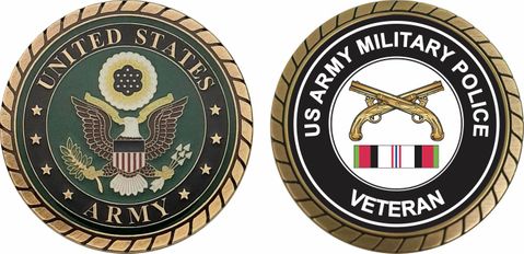 Army Military Police Afghanistan Challenge Coin