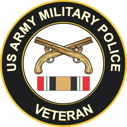 Army Military Police Iraq Veteran Decal