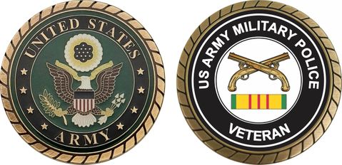 Army Military Police Vietnam Veteran Challenge Coin