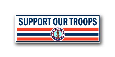 ARMY NATIONAL Army National Guard Support Our Troops Vinyl Transfer Bumper Sticker