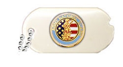 Army National Guard Dog Tag 1" Lapel Pin