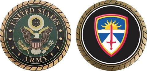 Army Operation and Evaluation Command Patch Challenge Coin