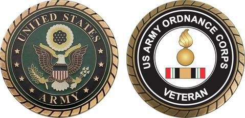 Army Ordnance Iraq Veteran Challenge Coin