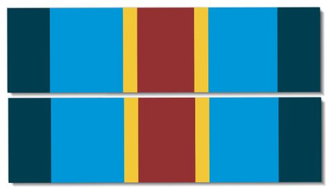 Army Overseas Service  Ribbon Vinyl Transfer Decal