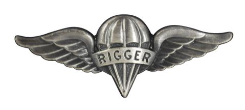 Army Pararigger Badge - Oxidized Finish