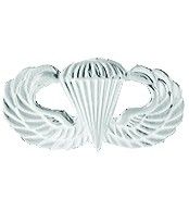 Army Paratrooper Military Lapel Pin - Mirror Finish 1 1/2" Basic Jump Wings