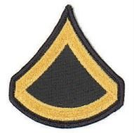 Army Private First Class Chevron (Pair) Military Patch