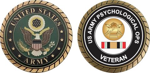 Army Psychological Operations Iraq Veteran Challenge Coin