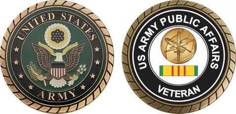 Army Public Affairs Vietnam Veteran Challenge Coin