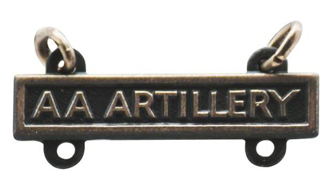 Army Qualification AA Artillery - Oxidized Finish