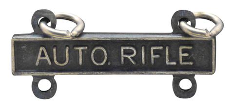 Army Qualification Bar Auto Rifle - Oxidized Finish