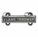 Army Qualification Bar Flame Thrower - Oxidized Finish