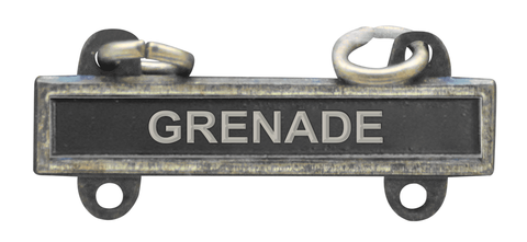 Army Qualification Bar Grenade - Oxidized Finish