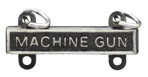 Army Qualification Bar Machine Gun - Oxidized Finish