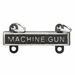 Army Qualification Bar Machine Gun - Oxidized Finish