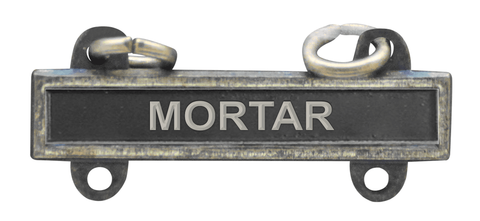 Army Qualification Bar Mortar - Oxidized Finish