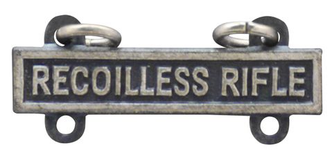 Army Qualification Bar Recoilless Rifle - Oxidized Finish