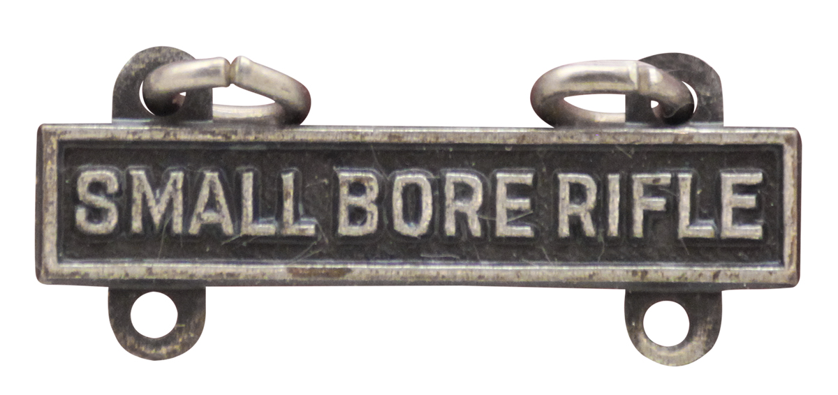 GENUINE U.S. ARMY QUALIFICATION BAR: SUBMACHINE GUN - SILVER OXIDIZED