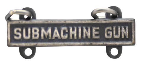 Army Qualification Bar Submachine Gun - Oxidized Finish